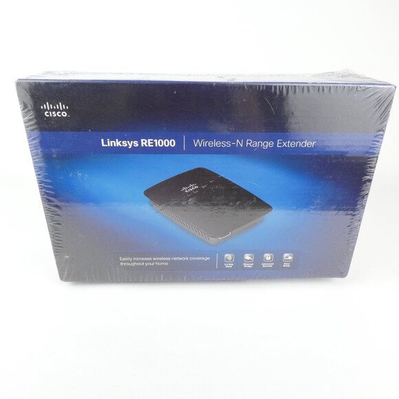 Cisco Linksys RE1000 Wireless N Range Extender Black 802.11n NEW / SEALED - Picture 3 of 13